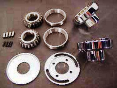 Chrome fork cup kit with internal stop bt 1936 to 1987 models includes races 