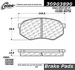 Centric parts 306.03890 front high performance pads