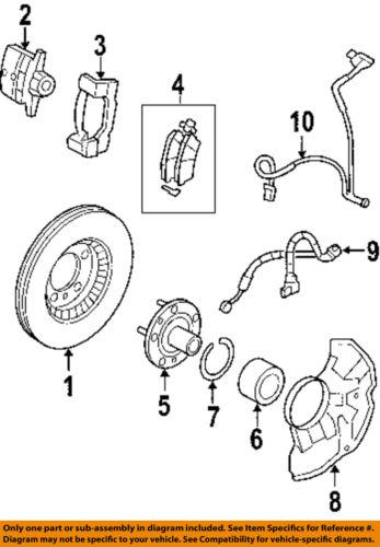 Ford oem 9e5z-2001-a brake pad or shoe, front/disc brake pad