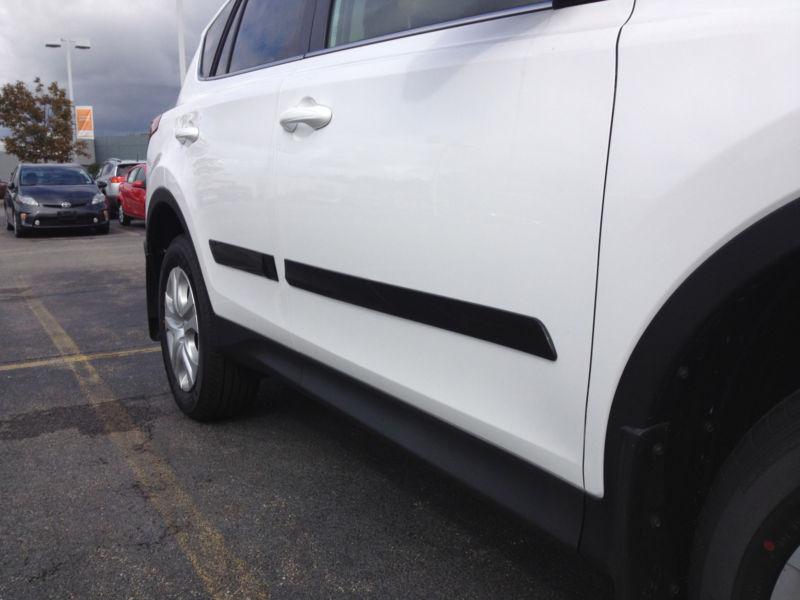 Painted 2014 rav4 jsp® 598237tr  3" wide body side trim moldings ( fits:toyota )