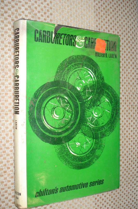 1975 chiltons carburetors & carburetion shop manual service book repair