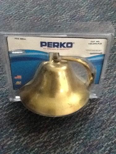 Perko fog bell 8 inch. brass ship's bell