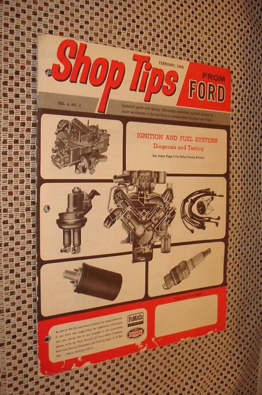 1966 ford ignition and fuel systems manual shop tips 66