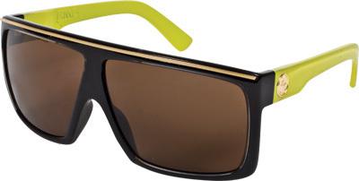 Dragon fame sunglasses jet acid w/bronze lens 720-2023