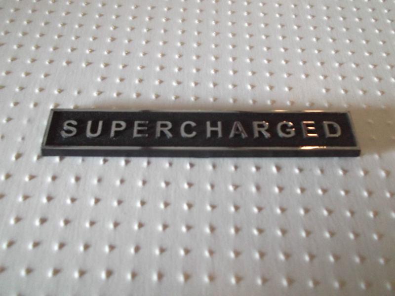 Saleen supercharged badge oem new look !!!