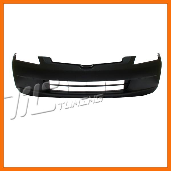 2003-2005 honda accord dx front bumper cover raw black facial non primed plastic