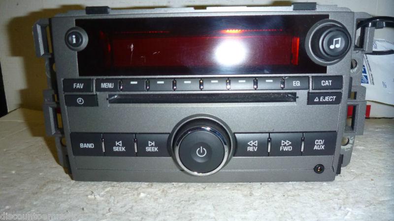 06-08 saturn ion vue sky radio cd mp3 player 20790696 oem *