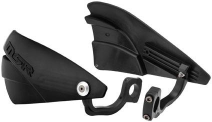 New msr brush guard kit(pair), black, bolts directly to handlebars