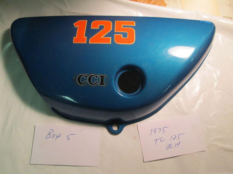 Suzuki tc125 nos oem r/h side cover 1975