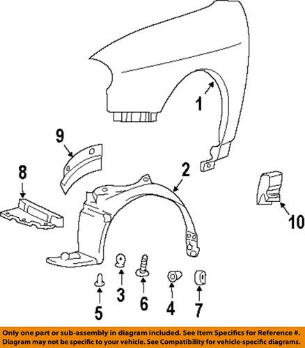 Hyundai oem 6632039301 fender