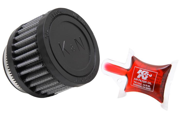 1x k&n universal rubber filter ru-2700