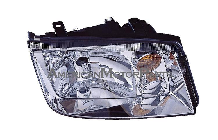 Passenger replacement headlight w/ fog lamp 02-05 volkswagen jetta vin 2108642