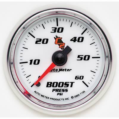 Autometer c2 mechanical boost pressure gauge 2 1/16" dia 7105