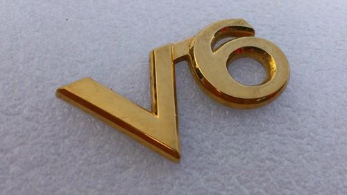 Ready to install toyota camry solara gold v6 emblem nameplate logo badge  