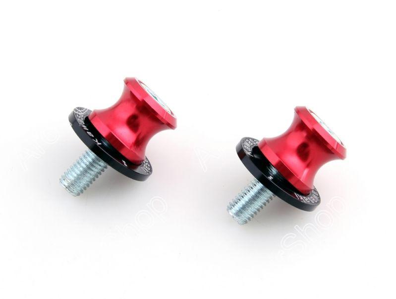 10mm swingarm sliders spools kawasaki zx 6r 9r 10r 12r 14r z750 z1000 red