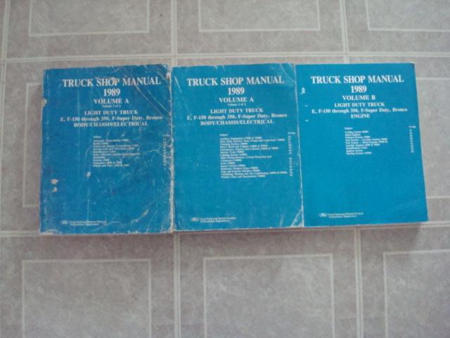 1989 ford f-150 250 350 truck & diesel /bronco//e-van shop service repair manual