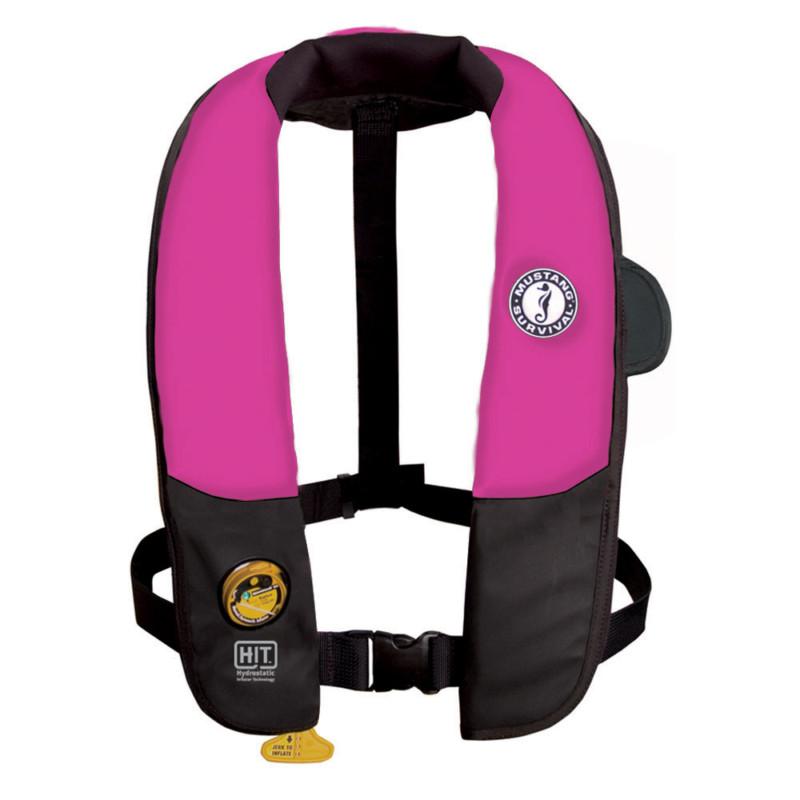 Mustang deluxe automatic inflatable pfd w/hammar inflator & harness md3184-u-pk/