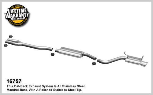 Magnaflow 16757 dodge challenger stainless cat-back system performance exhaust