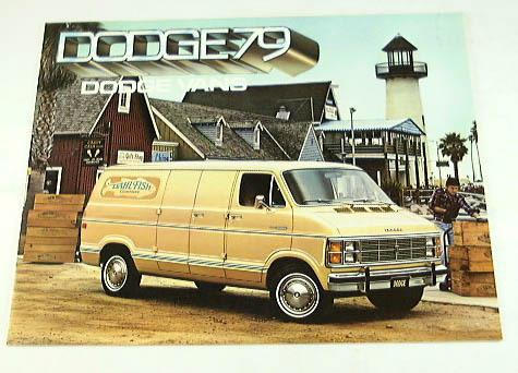 1979 79 dodge van brochure b100 b200 b300 street van