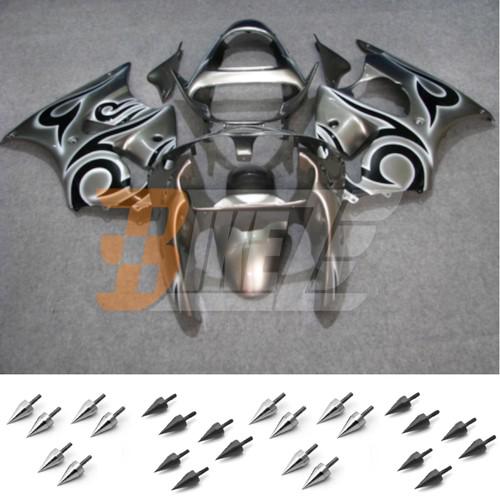 Free bolt kit! body frame fairing kit for kawasaki ninja zx6r 2000 2001 2002 ab