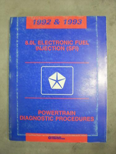 1993 93 dodge viper v10 powertrain diagnostic service shop repair book manual