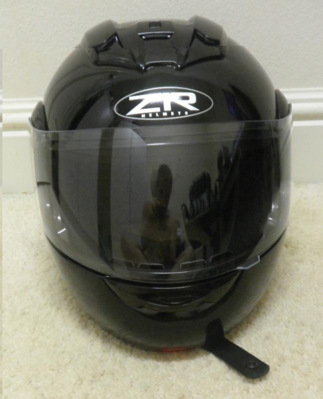 Z1r eclipse shadow modular helmet shiny black large