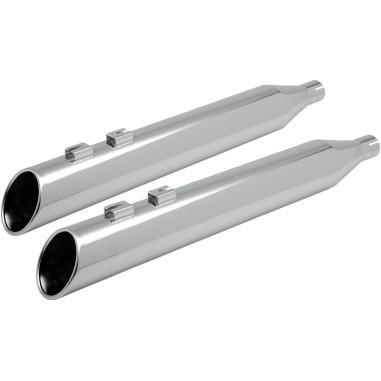 Klock werks kw02-01-0010-c 4" mufflers forward slash short 95-13 harley flh