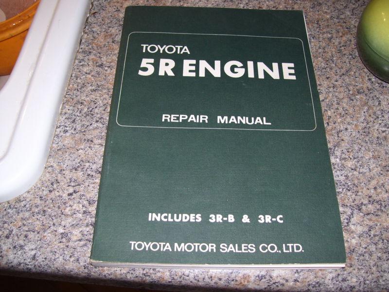  motor's foreign car repair manual service  toyota 5-r engine