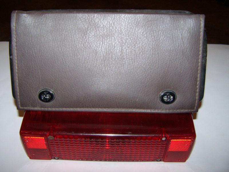 Yamaha excel iii seat glove box with cover and tail light- luggage box