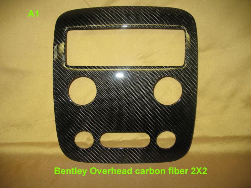 2004-2011 bentley:  gt, gtc - overhead console carbon fiber (with lower cost)  