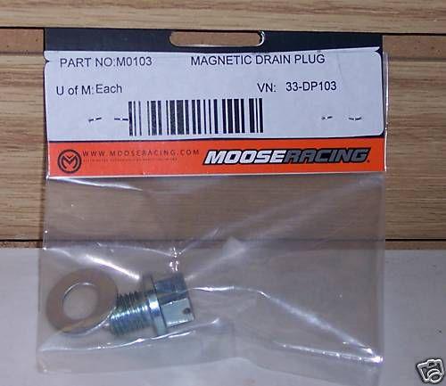 Magnetic drain plug honda cr80r xr80 xr100 cr125 cr250 xr250 xr350 xr400 cr500