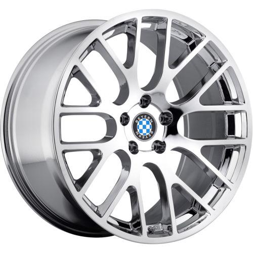 17x9 chrome beyern spartan wheels 5x120 +20 lifted honda ridgeline