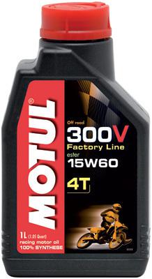 Motul 300v offroad 4t competition synthetic oil 15w-60 liter 102710