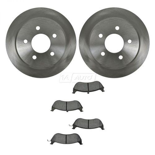 Rear ceramic disc brake pads & rotors kit set for 96-02 crown victoria town car