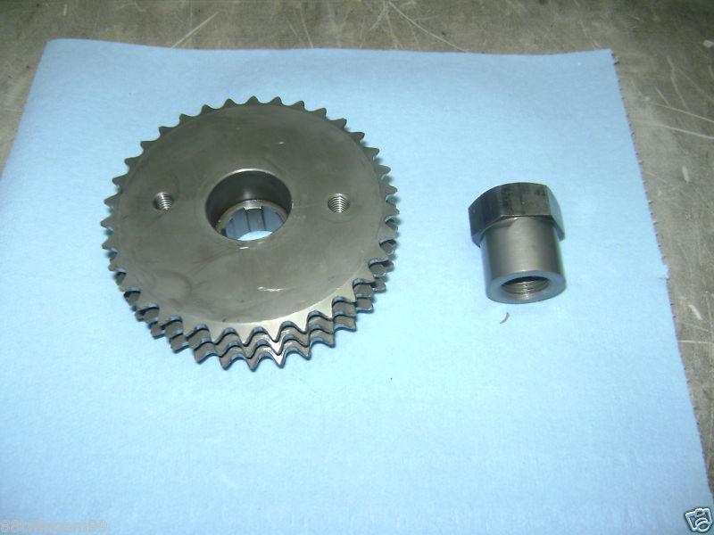 Harley-davidson sportster motor sprocket and nut 1990  86-90 xl883/1100/1200  