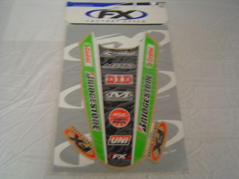 Factory effex fender graphic kit rear '06-'08 kawasaki kx250f/450f 09-32132