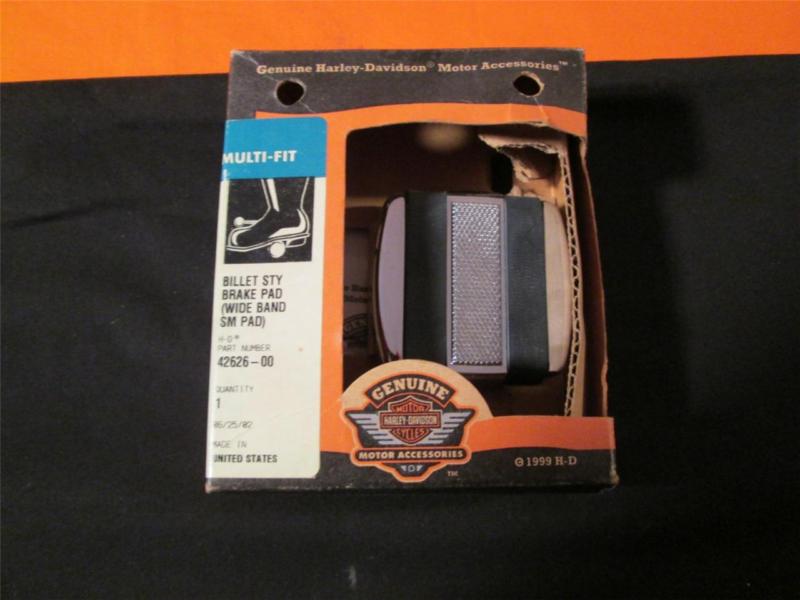 Harley davidson billet style brake pad (wide band small pad)84-up fxst 93-up dwg