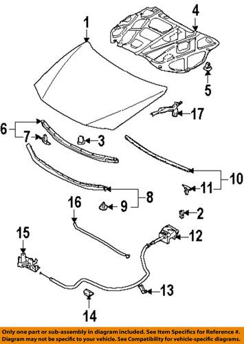 Mazda oem gj6a56620e hood-lock