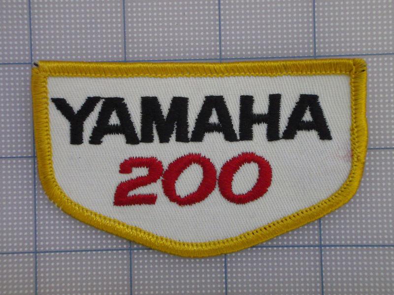 Vintage yamaha  patch 70s-80s biker motorcycle motocross birtbike yamaha 200