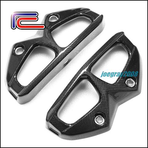 Rc carbon fiber exhaust end caps kawasaki z1000 / sx / ninja 1000 10 11 12 13