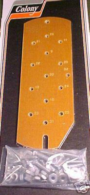 Colony electrical terminal plate kit, fits harley davidson 1959-69 bt # 2306-16