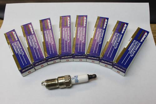 Ac delco 8 spark plugs set of 8 new gm:2517/1347