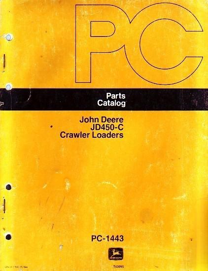 John deere jd450-c 450-c 450c crawler loader parts book manual catalog