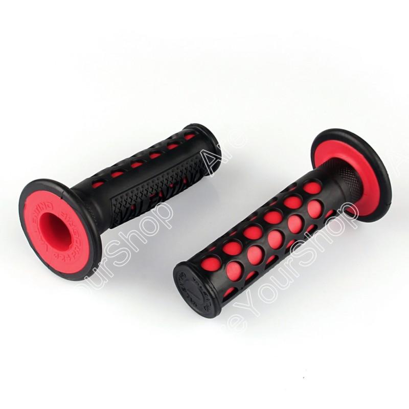 Handlebar grips honda cr xr crf cbr kawasaki zx ex kx kdx klr klx red