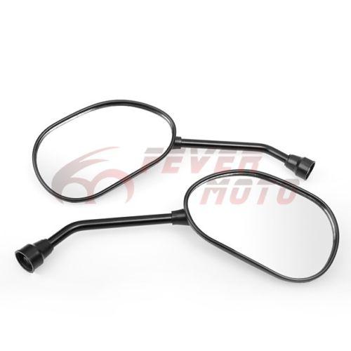 8mm 10mm motorcycle black rear view mirror left & right side one pair hot new