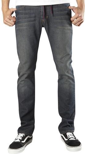 2013 fox racing t-rex skinny fit casual motocross jeans pants - washed down