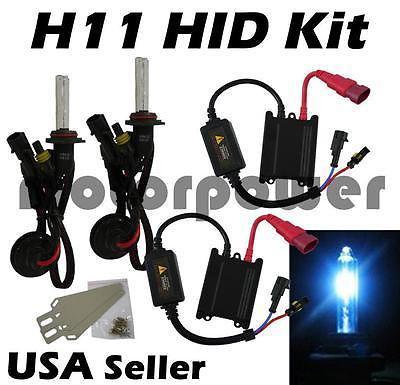 H11 10000k deep blue hid xenon ac conversion slim kit #bk3 high beam lamp light