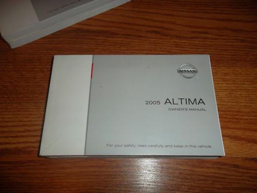 2005 nissan altima owner's manual