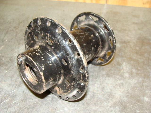 1952 harley model k kh khk kr sportster black painted front wheel rim hub nos ?