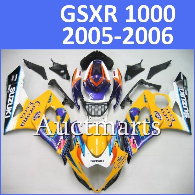 Fit suzuki 05 06 gsxr 1000 gsx-r 2005 2006 fairing bodywork plastics k5 d11 e3